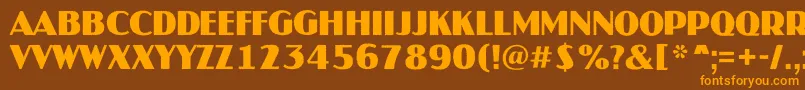 AJaspertitulrgBold Font – Orange Fonts on Brown Background