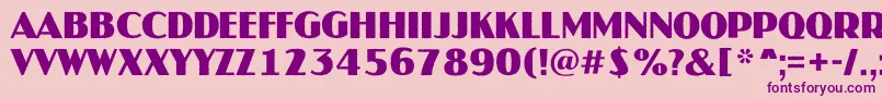 AJaspertitulrgBold Font – Purple Fonts on Pink Background