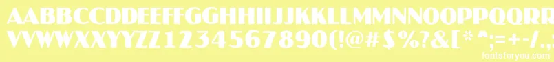 AJaspertitulrgBold Font – White Fonts on Yellow Background