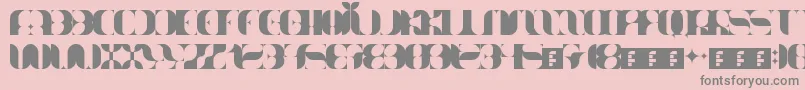 Nameator Font – Gray Fonts on Pink Background