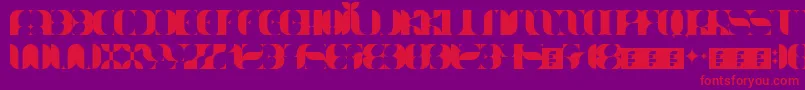 Nameator Font – Red Fonts on Purple Background