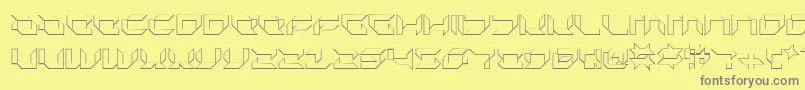 Plurs Font – Gray Fonts on Yellow Background