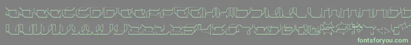Plurs Font – Green Fonts on Gray Background
