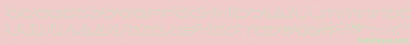 Plurs-Schriftart – Grüne Schriften auf rosa Hintergrund