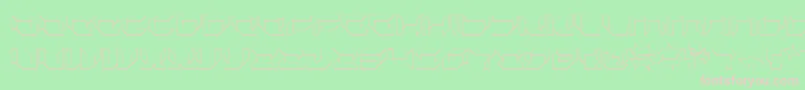 Шрифт Plurs – розовые шрифты на зелёном фоне
