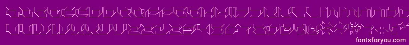 Plurs-Schriftart – Rosa Schriften auf violettem Hintergrund
