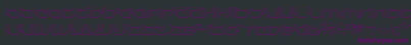 Plurs Font – Purple Fonts on Black Background