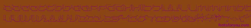 Plurs Font – Purple Fonts on Brown Background