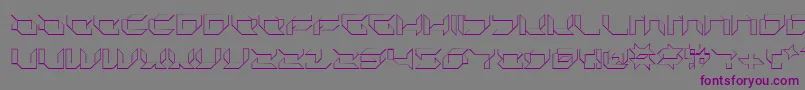 Шрифт Plurs – фиолетовые шрифты на сером фоне