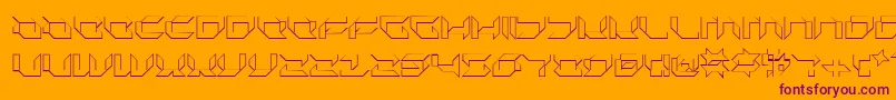 Plurs Font – Purple Fonts on Orange Background