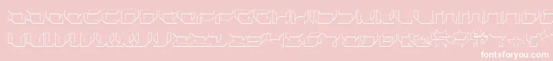Fonte Plurs – fontes brancas em um fundo rosa
