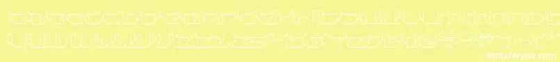 Шрифт Plurs – белые шрифты на жёлтом фоне