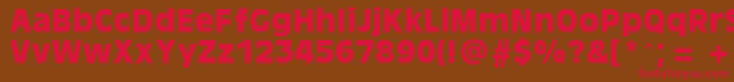 AntiqueOaklandBold Font – Red Fonts on Brown Background