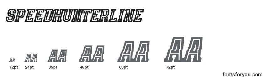 SpeedhunterLine (88049) Font Sizes