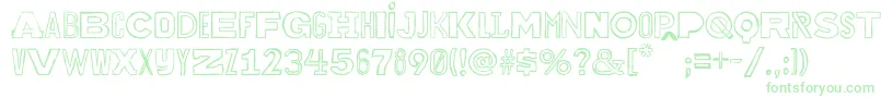 Bakuninoutline Font – Green Fonts
