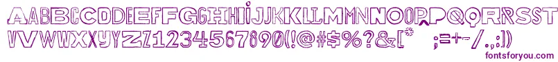 Bakuninoutline Font – Purple Fonts
