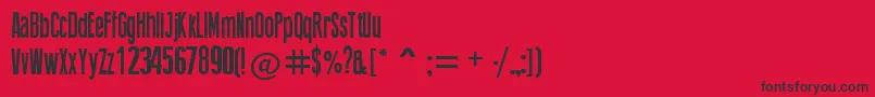 ThingPress Font – Black Fonts on Red Background