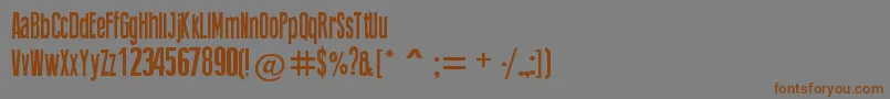 ThingPress Font – Brown Fonts on Gray Background