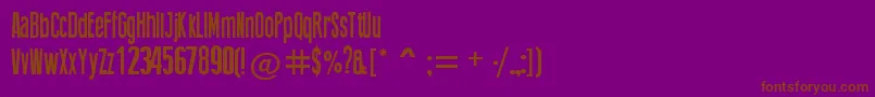 ThingPress Font – Brown Fonts on Purple Background