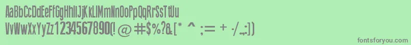 ThingPress Font – Gray Fonts on Green Background