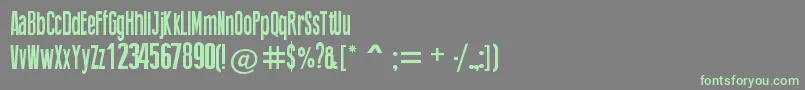 ThingPress Font – Green Fonts on Gray Background