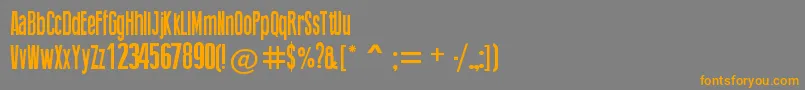 ThingPress Font – Orange Fonts on Gray Background