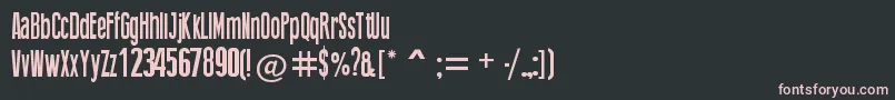 ThingPress Font – Pink Fonts on Black Background