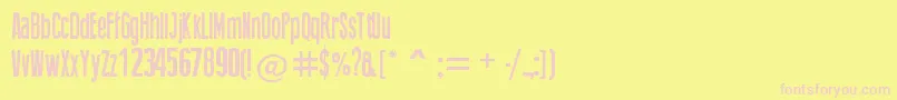 ThingPress Font – Pink Fonts on Yellow Background