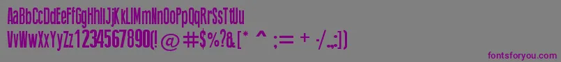 ThingPress Font – Purple Fonts on Gray Background