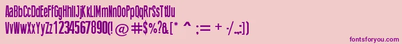 ThingPress Font – Purple Fonts on Pink Background