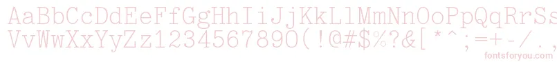 Optimusc Font – Pink Fonts on White Background