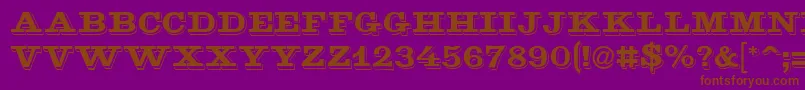 Goldmine Font – Brown Fonts on Purple Background