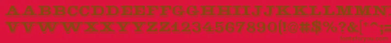 Goldmine Font – Brown Fonts on Red Background