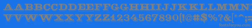 Шрифт Goldmine – серые шрифты на синем фоне