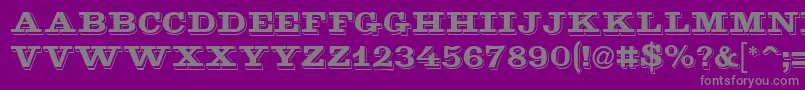 Goldmine Font – Gray Fonts on Purple Background