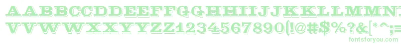 Шрифт Goldmine – зелёные шрифты на белом фоне