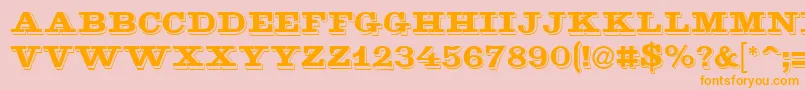 Шрифт Goldmine – оранжевые шрифты на розовом фоне