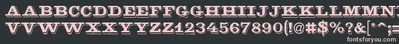 Goldmine Font – Pink Fonts on Black Background