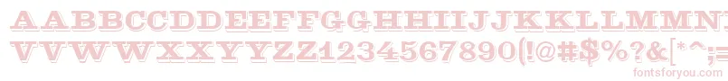 Шрифт Goldmine – розовые шрифты на белом фоне