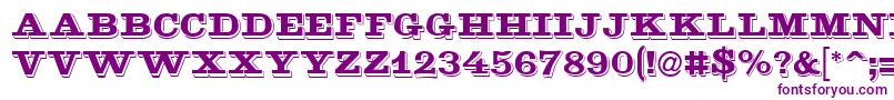 Goldmine-fontti – violetit fontit valkoisella taustalla