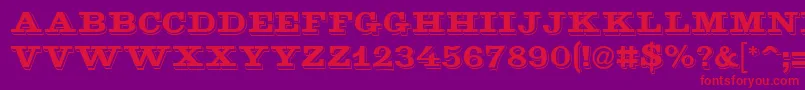 Goldmine Font – Red Fonts on Purple Background