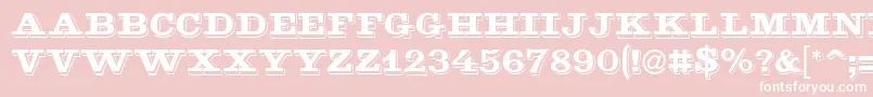 Goldmine Font – White Fonts on Pink Background