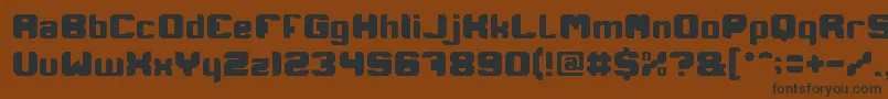 IAmARobot Font – Black Fonts on Brown Background