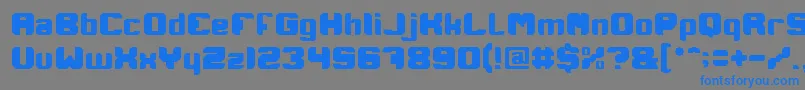 Police IAmARobot – polices bleues sur fond gris