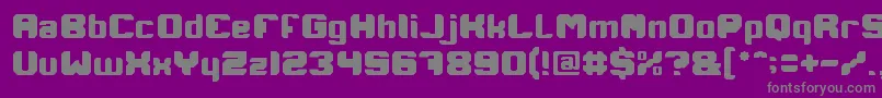 IAmARobot Font – Gray Fonts on Purple Background