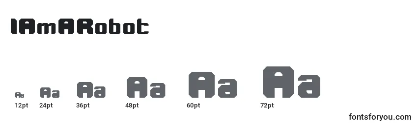 IAmARobot Font Sizes
