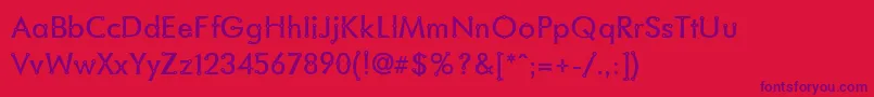 BlacksmithDelight Font – Purple Fonts on Red Background