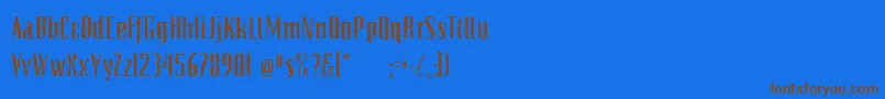 PixelsdreamDemibold Font – Brown Fonts on Blue Background