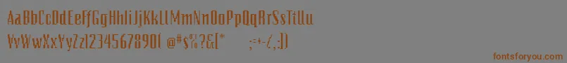 PixelsdreamDemibold Font – Brown Fonts on Gray Background
