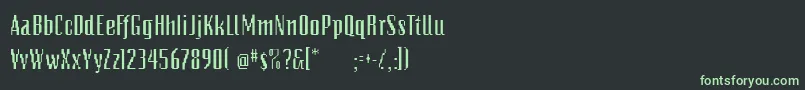 PixelsdreamDemibold Font – Green Fonts on Black Background